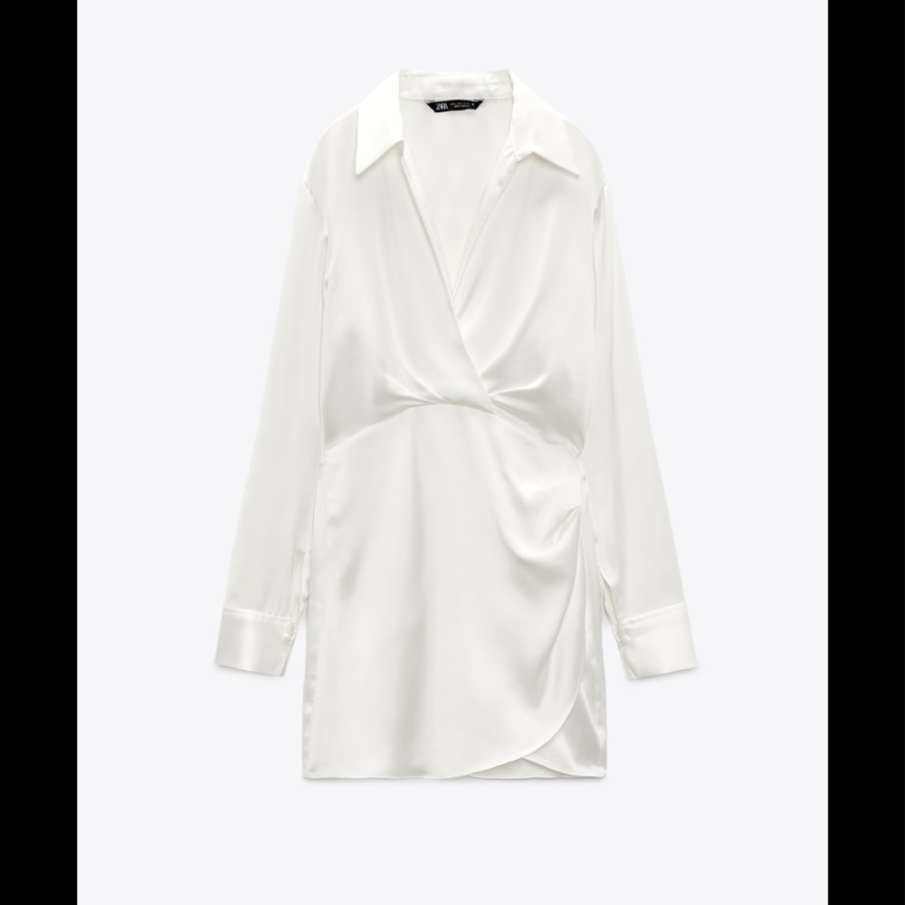 Zara white dress size XS VIRAL